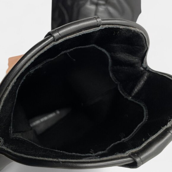 Streetwear Women's 9 Faux Leather Western Boots Cowgirl Cowboy Black - Picture 8 of 10